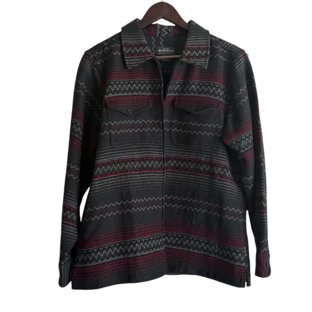 Woolrich Vintage Southwestern Aztec Print Wool Jacket Sz L
